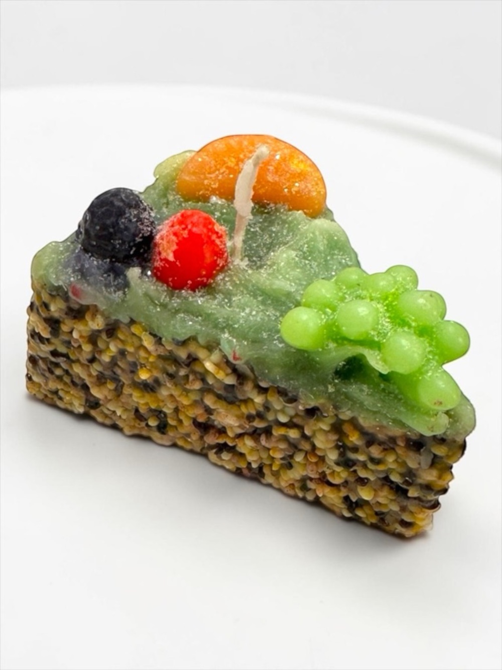 Cerería Introna Fruit Cake Slice Candle Italian Dessert Decor NWT